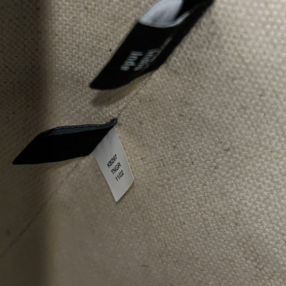 NWT! $378 kate spade Shore Thing Dragonfly Embellished Striped Straw Large Tote - Picture 14 of 17